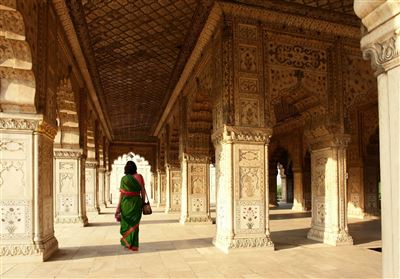 Innenansicht des Roten Fort Delhi